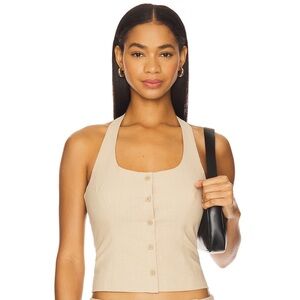Lioness Daydreamer Halter Top in Deep Wheat